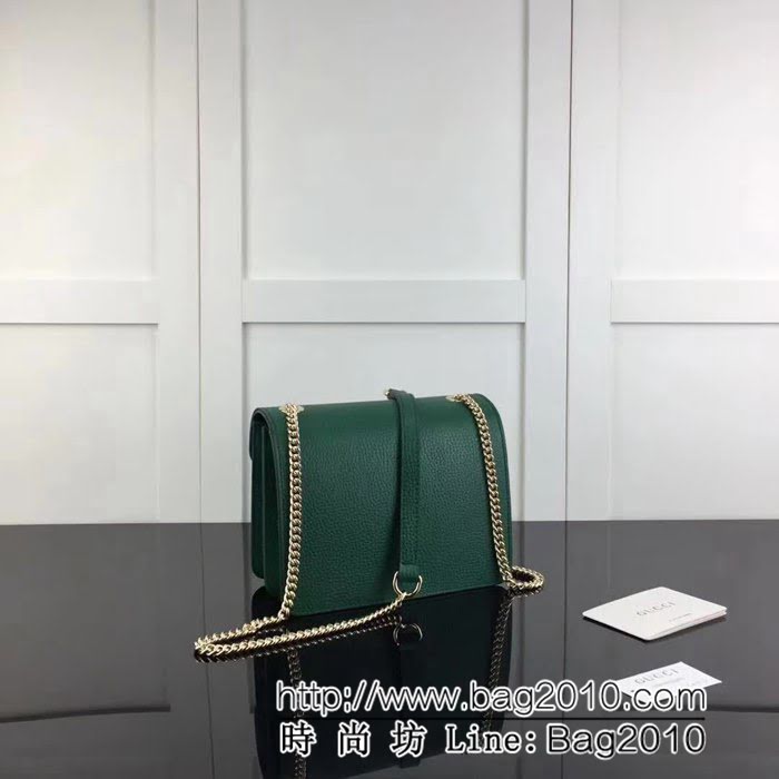 GUCCI古馳原單 新款專櫃品質原單貨實物實拍510304 綠色鏈條單肩斜挎包 HY1095